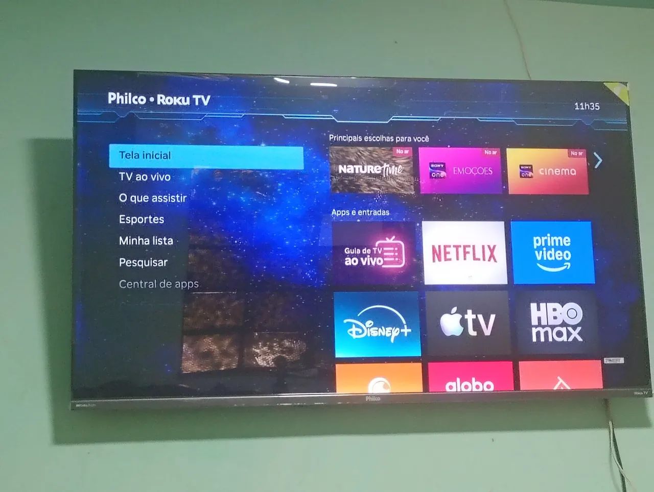 tv Philco 50 polegadas ROKU TV R$ 1000,00