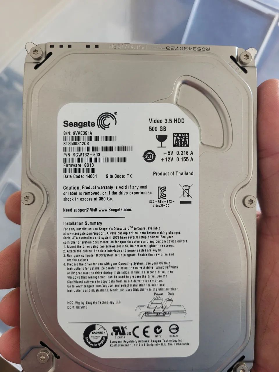Hd seagate 500gb