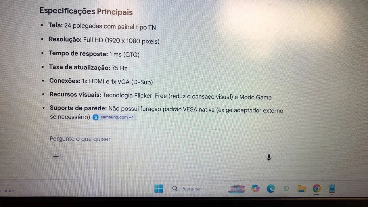 Monitor Samsung Led <br>Modelo lb03 - Foto 2