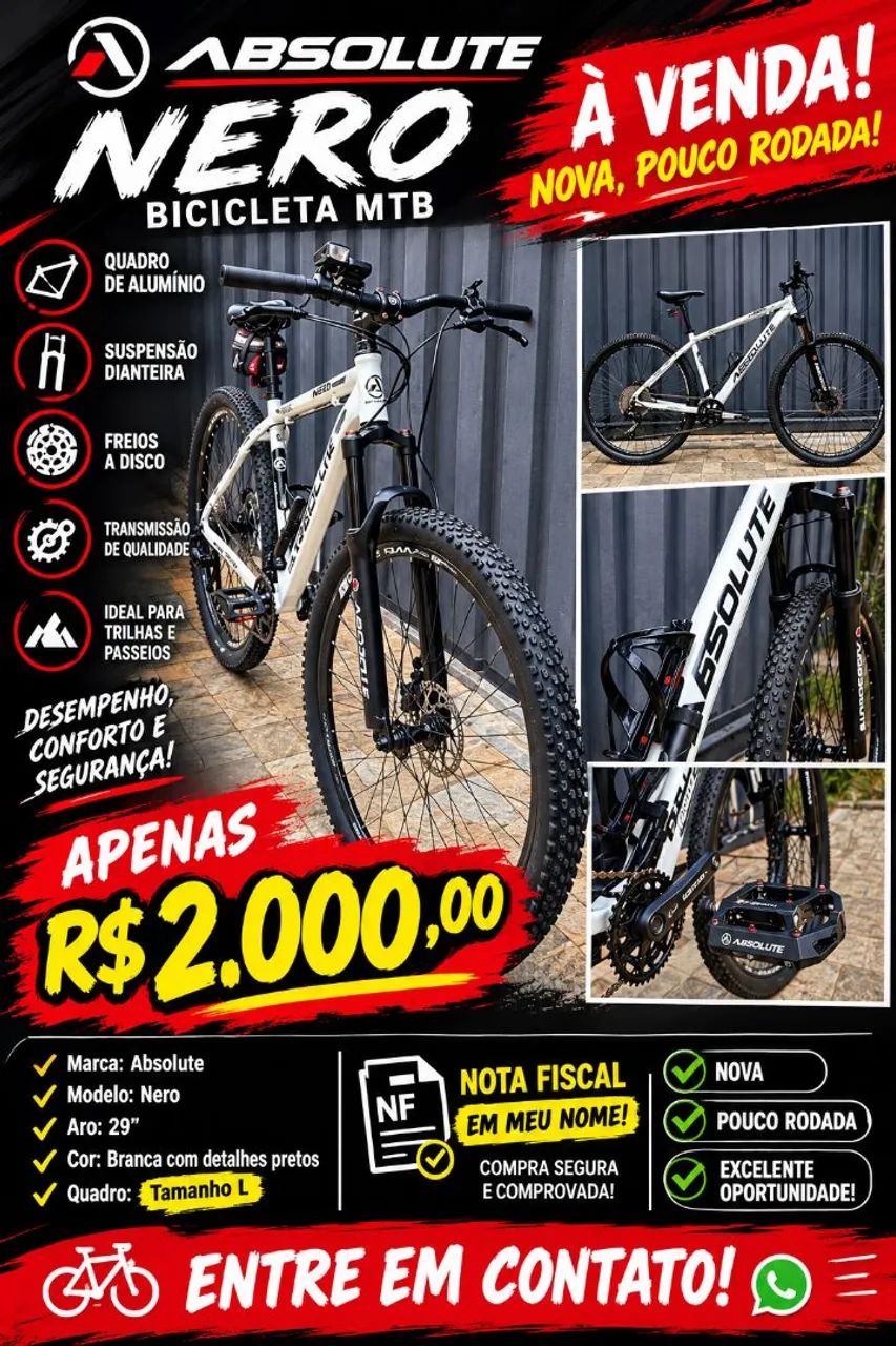 Bicicleta Absolute Nero aro 29.