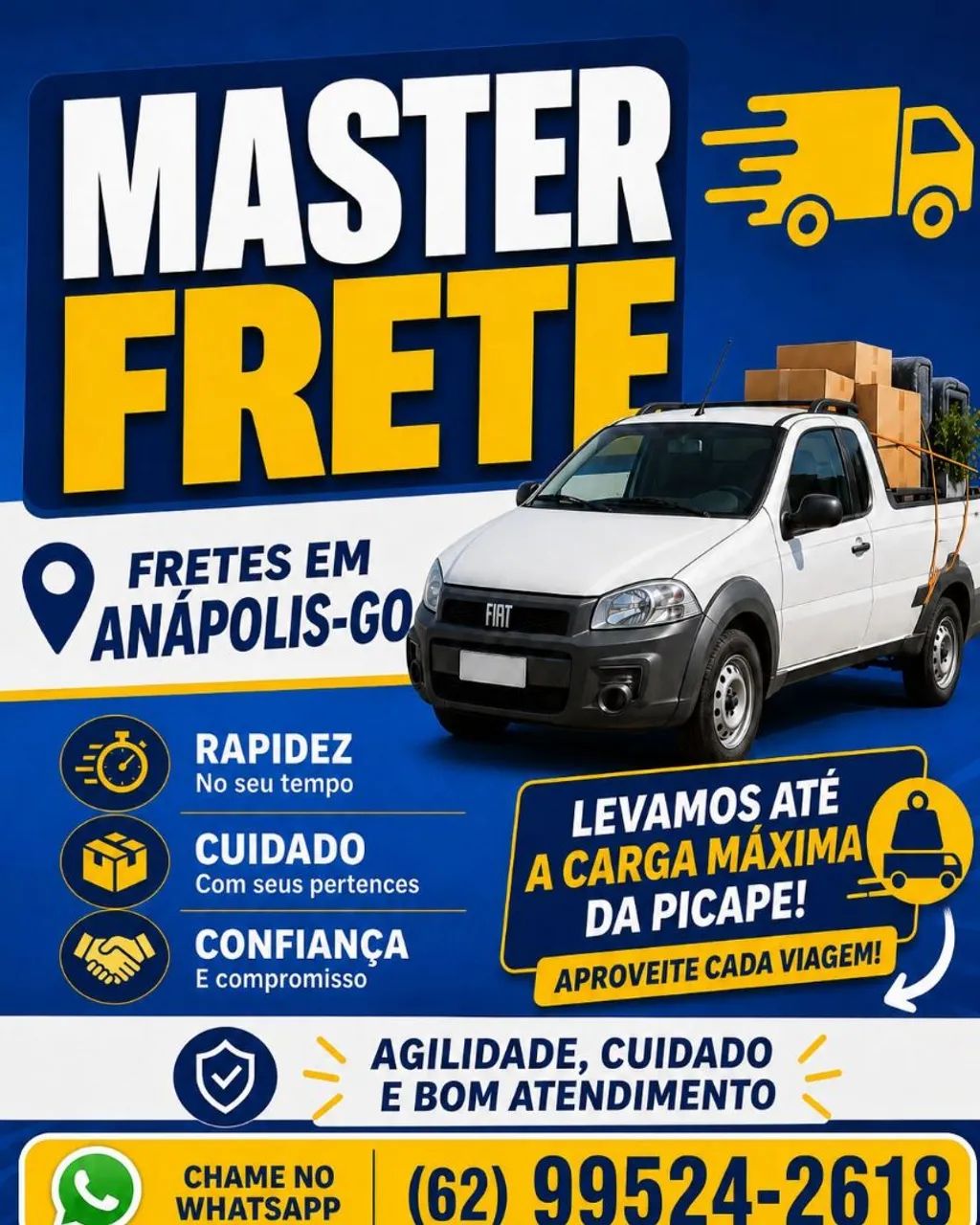Faço frete com melhor preço 