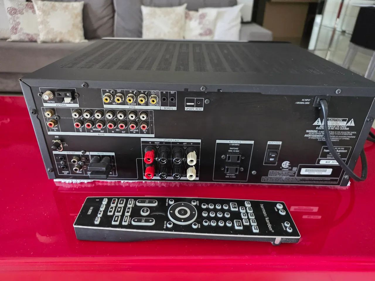 Receiver  Harmwan, c AM/FM, perfeito funcionamento - Foto 2