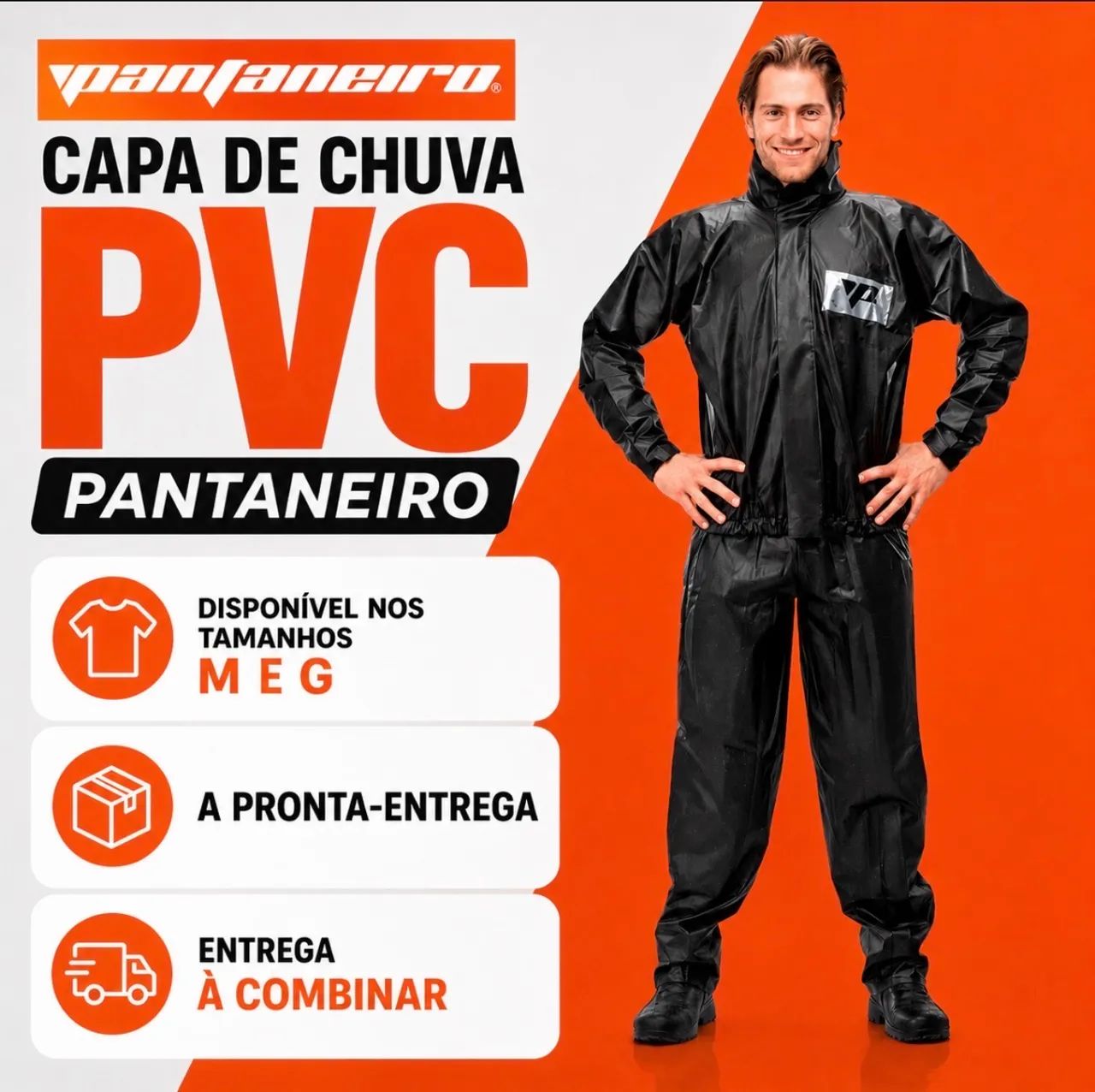 CAPA DE CHUVA PANTANEIRO EM PVC - Foto 3