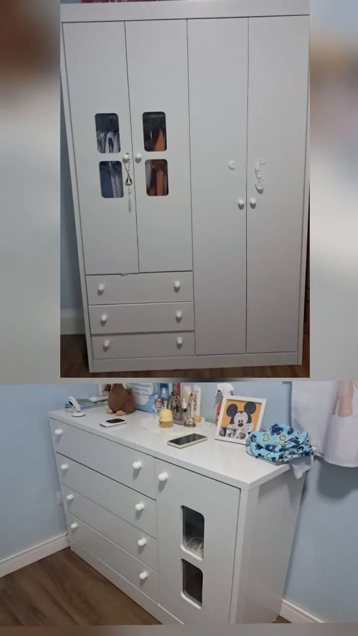 Vendo Guarda-roupa + cômoda infantil