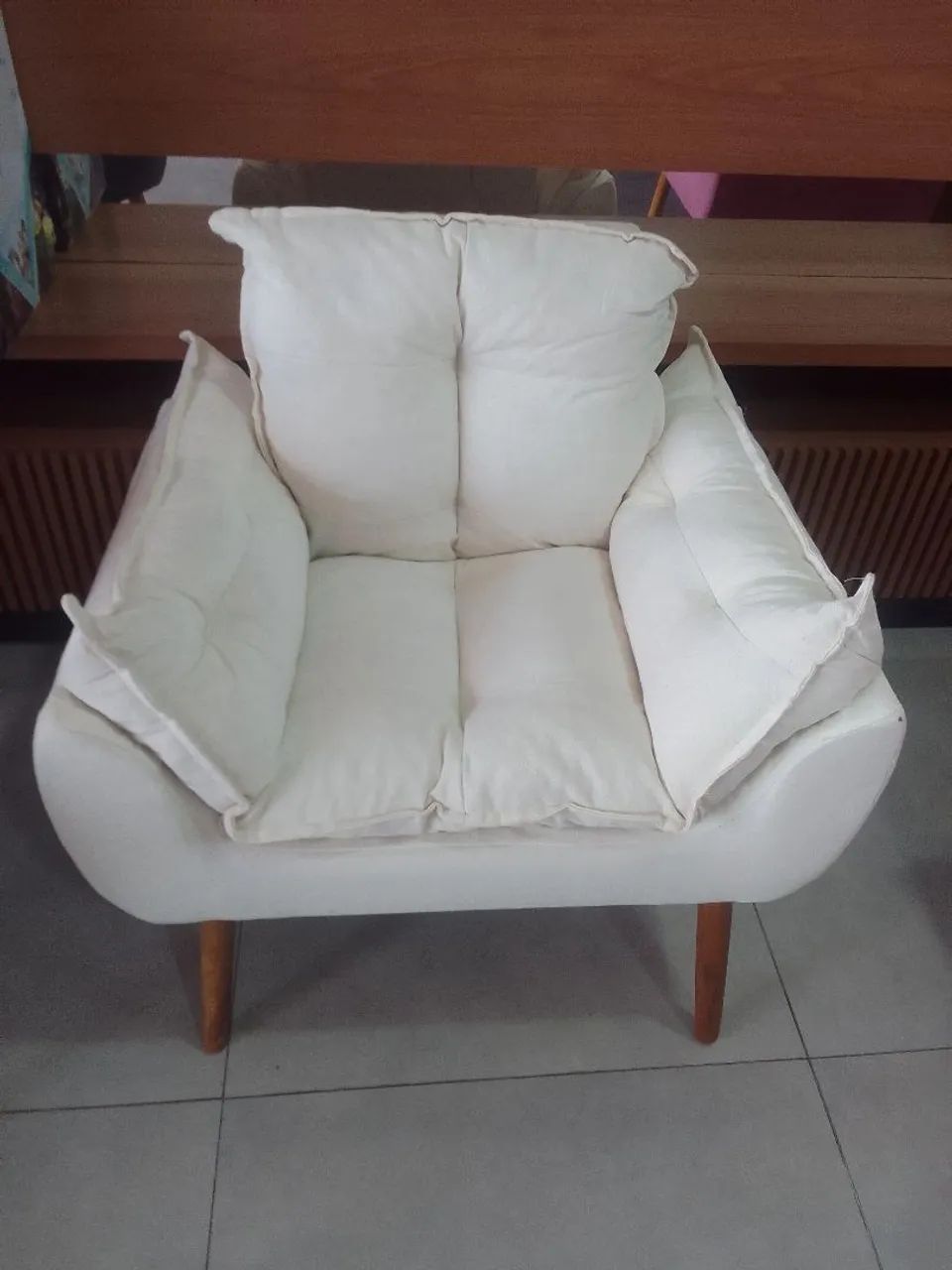 Poltrona opala Bege linho
