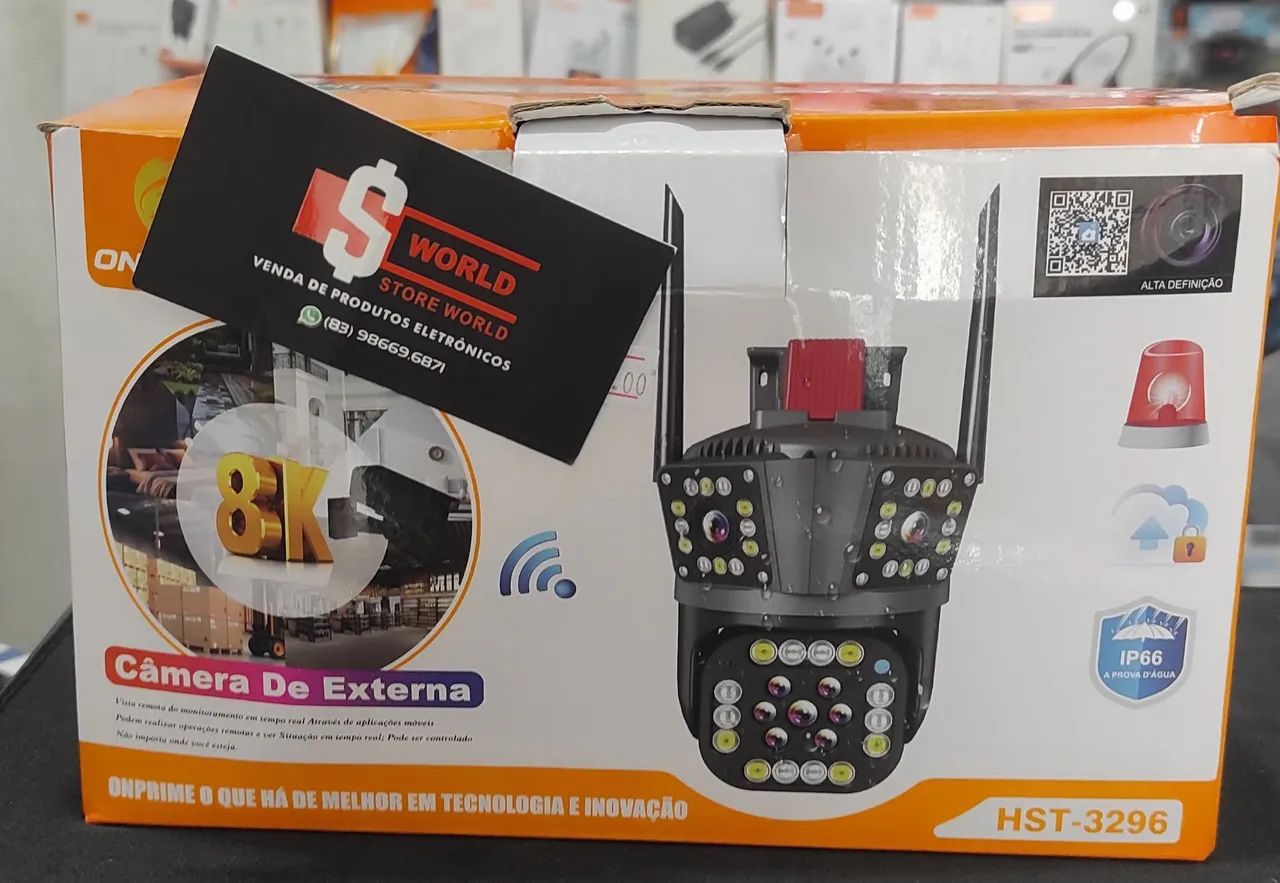 Câmera tripla externa wi-fi - Store World  - Foto 2
