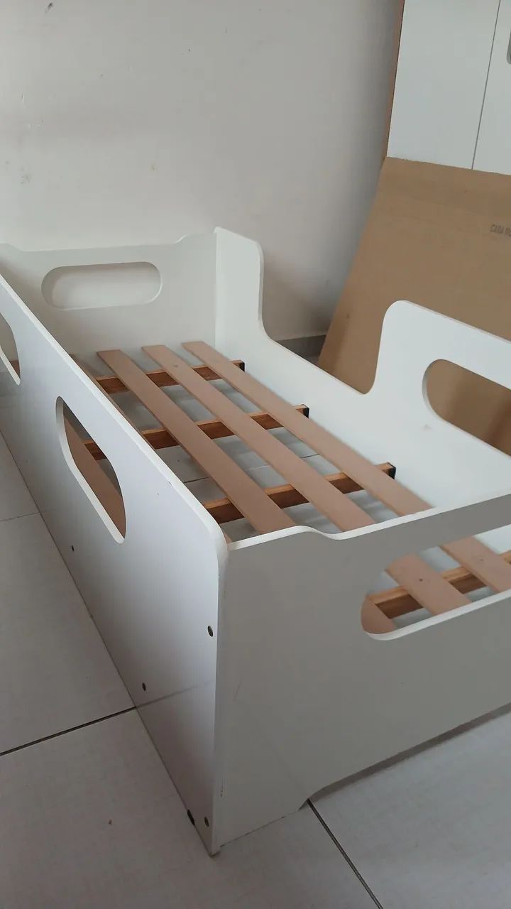 Mini cama infantil com colchão - Foto 2