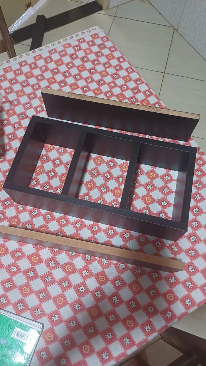 Nicho Retangular  cor preto 40x 15 x10 - Foto 3