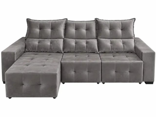 SOFA RETRATIL RECLINAVEL 2.65M DIRETO DA FABRICA - Foto 4