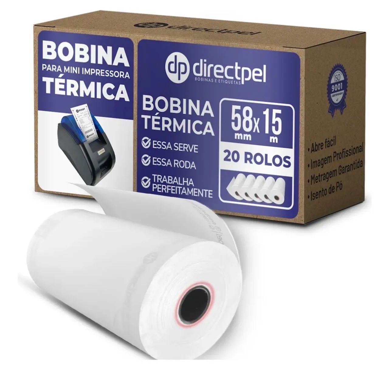 Mini impressora térmica para Delivery com mais de 15 bobinas