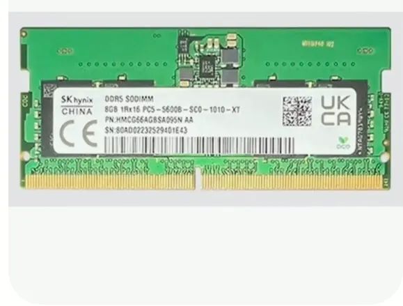 Memória RAM Crucial 8GB DDR5 5600MHz SODIMM Para Notebook (Nova