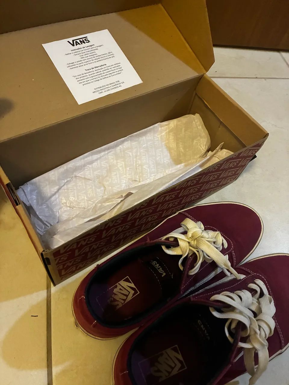Tênis vans old school original vinho - Foto 2