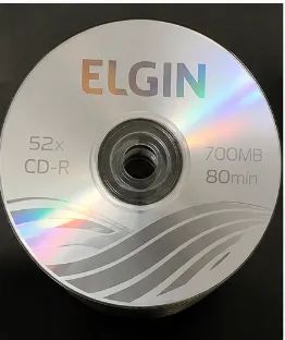 LOTE DE CDs VIRGENS CD-R ELGIN - 700 MB / 80 MIN - 52X - Foto 2