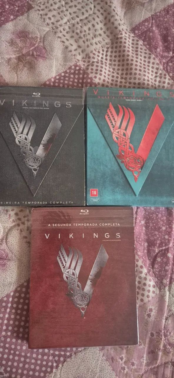 Série Vikings 1°-2° e 4° temporada Blu-ray (Usado)