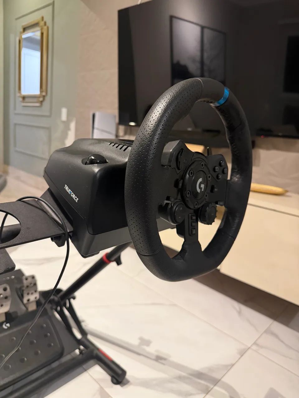 Volante logitech g923 com suporte 