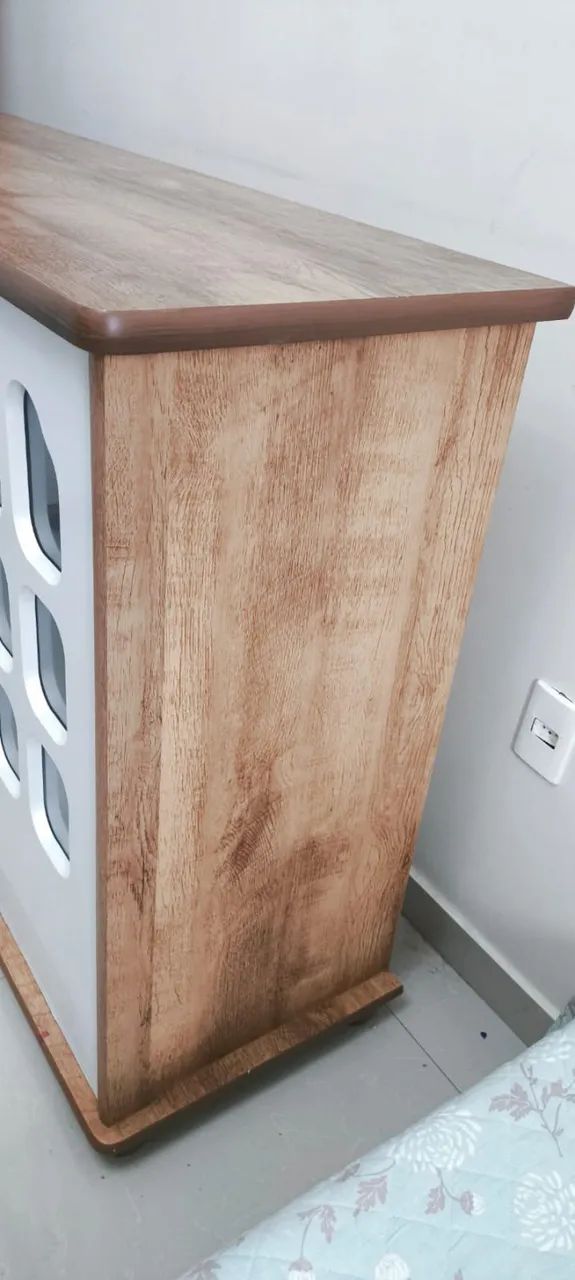 Cômoda Infantil Amore Slim Branco Acetinado Teka Touch - Matic - Foto 3