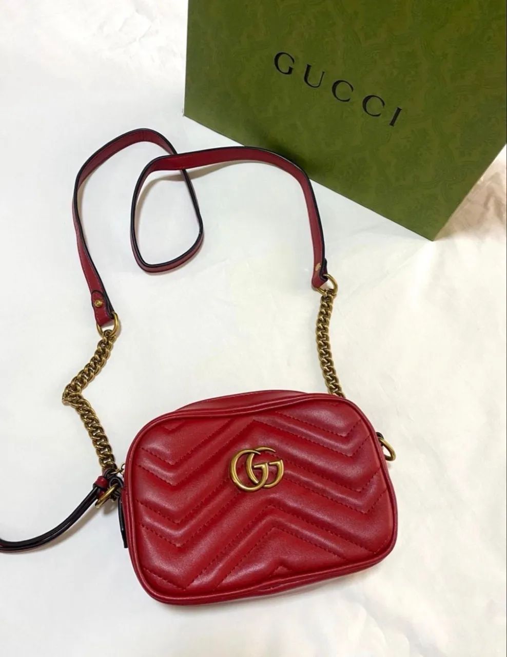 Bolsa marmont Gucci vermelha  - Foto 4