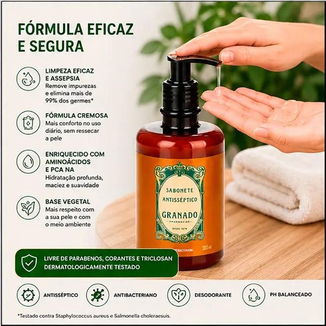 Sabonete Líquido Granado Antisséptico 300 ml - CM0057 - Foto 5