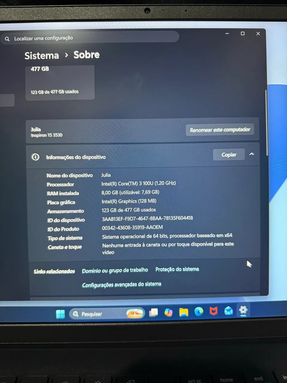 Vendo: Notebook Dell Inspiron 15 - Foto 4