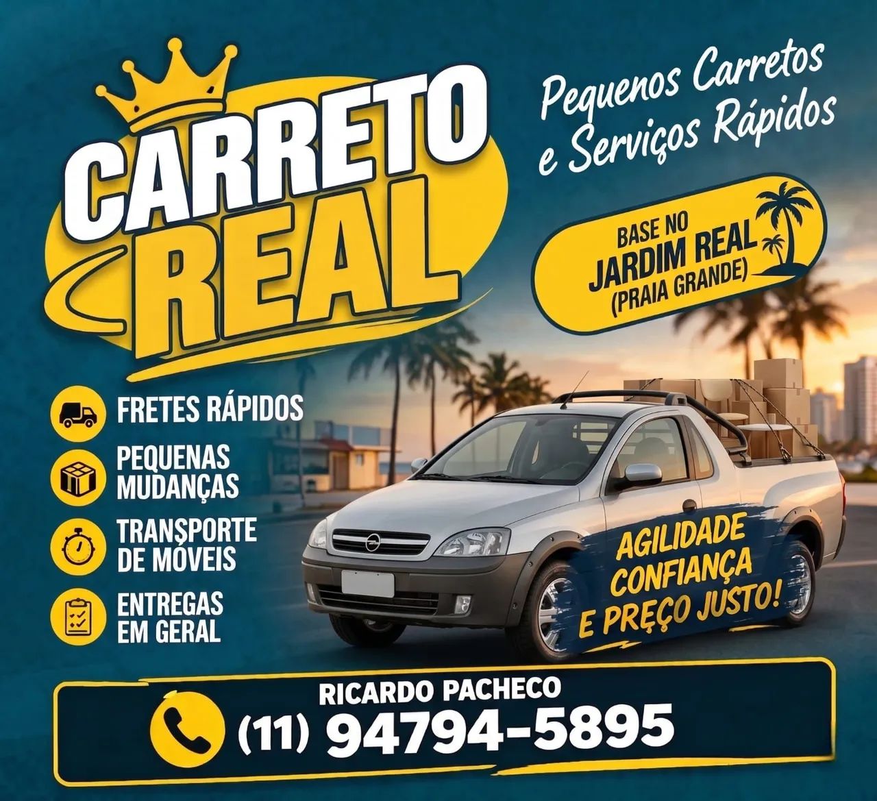 PEQUENOS CARRETOS PRAIA GRANDE E REGIÃO 