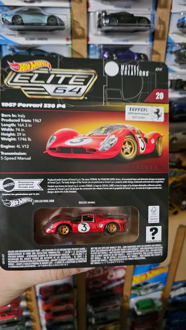 Hot Wheels Ferrari 330 P4 Elite 64 - Hobbies e coleções - Vale