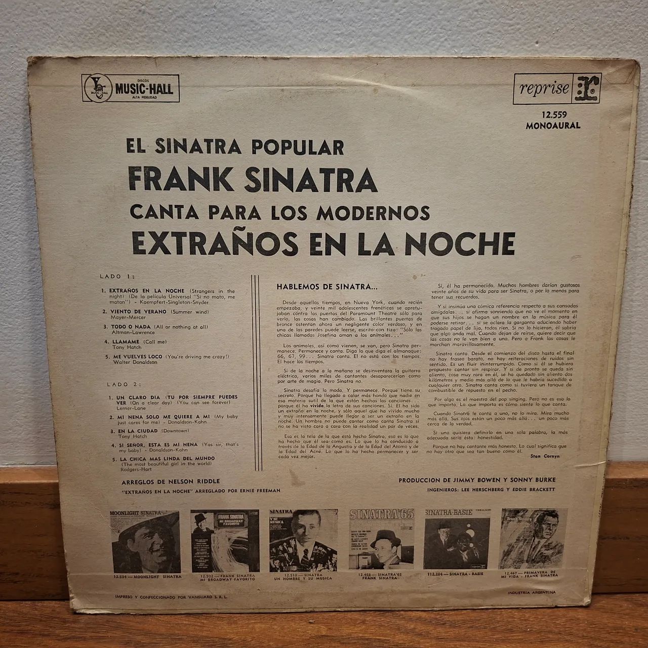 LP Strangers in the Night / Frank sinatra (ed. Argentina) - Foto 2