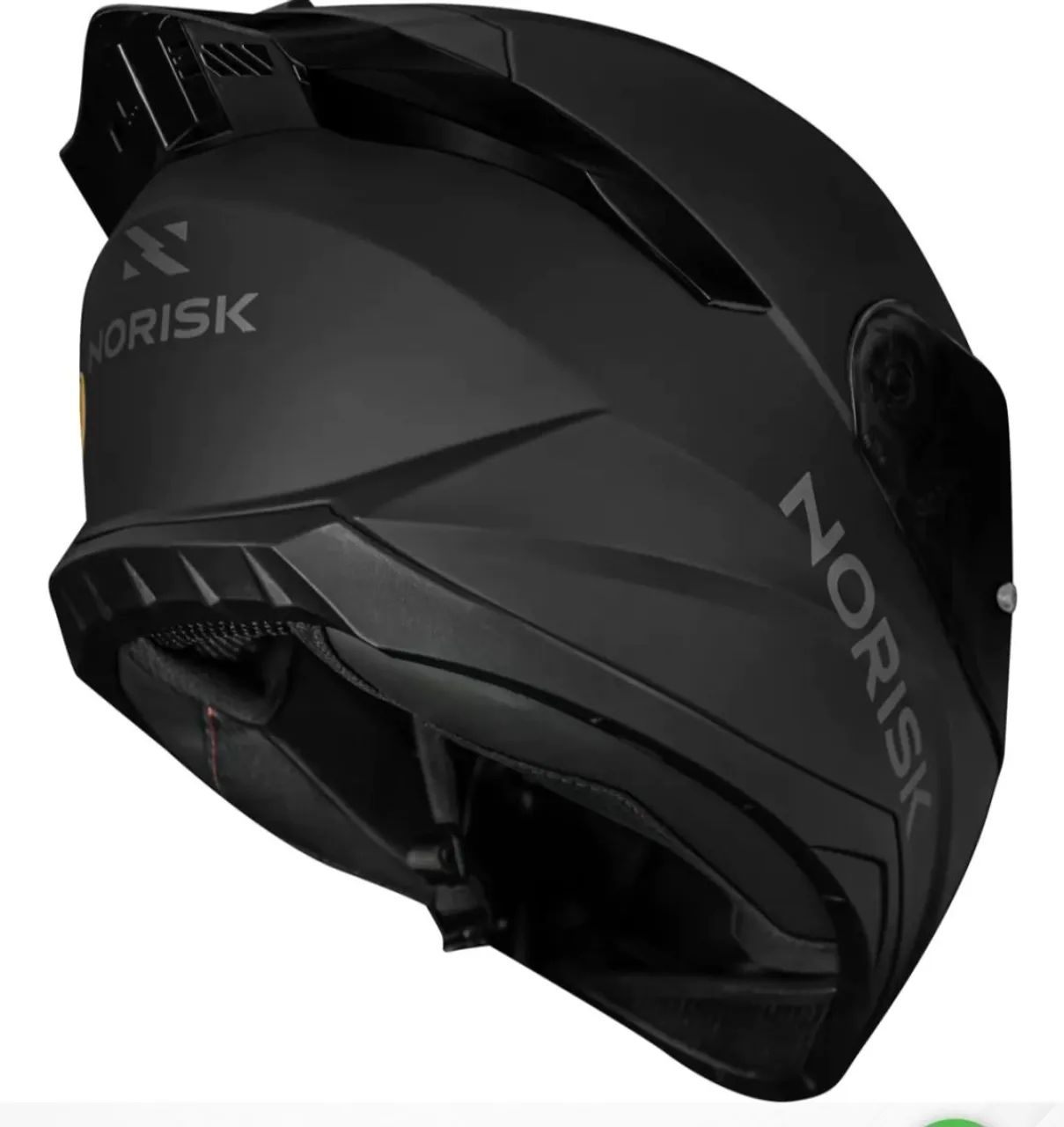 CAPACETE NORISK RAZOR SOLID EDITION PRETO FOSCO - Foto 2