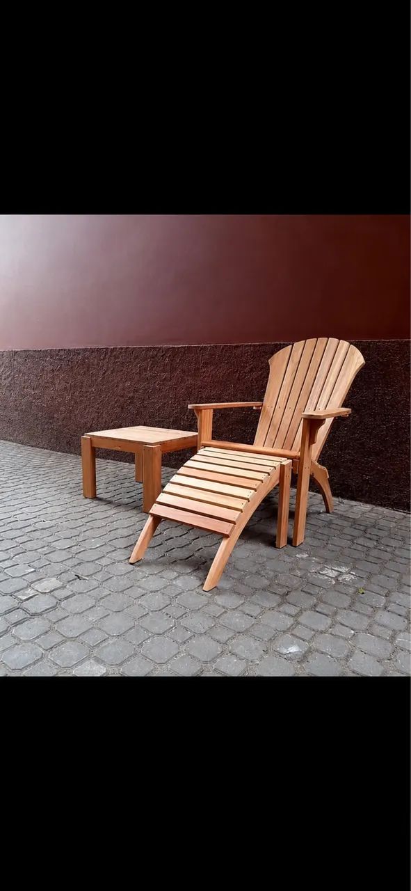 Espreguiçadeira  e mesa de apoio - Foto 2