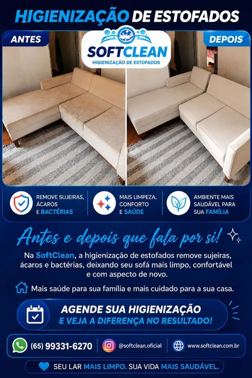 Limpeza de sofa
