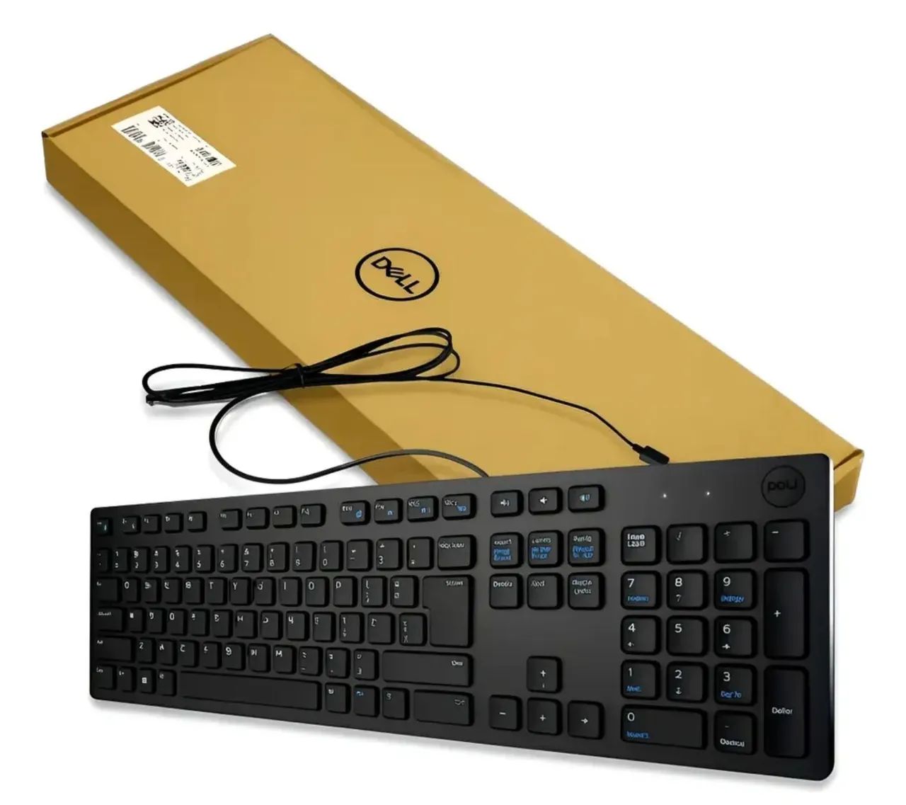 Teclado Dell com fio - Novo
