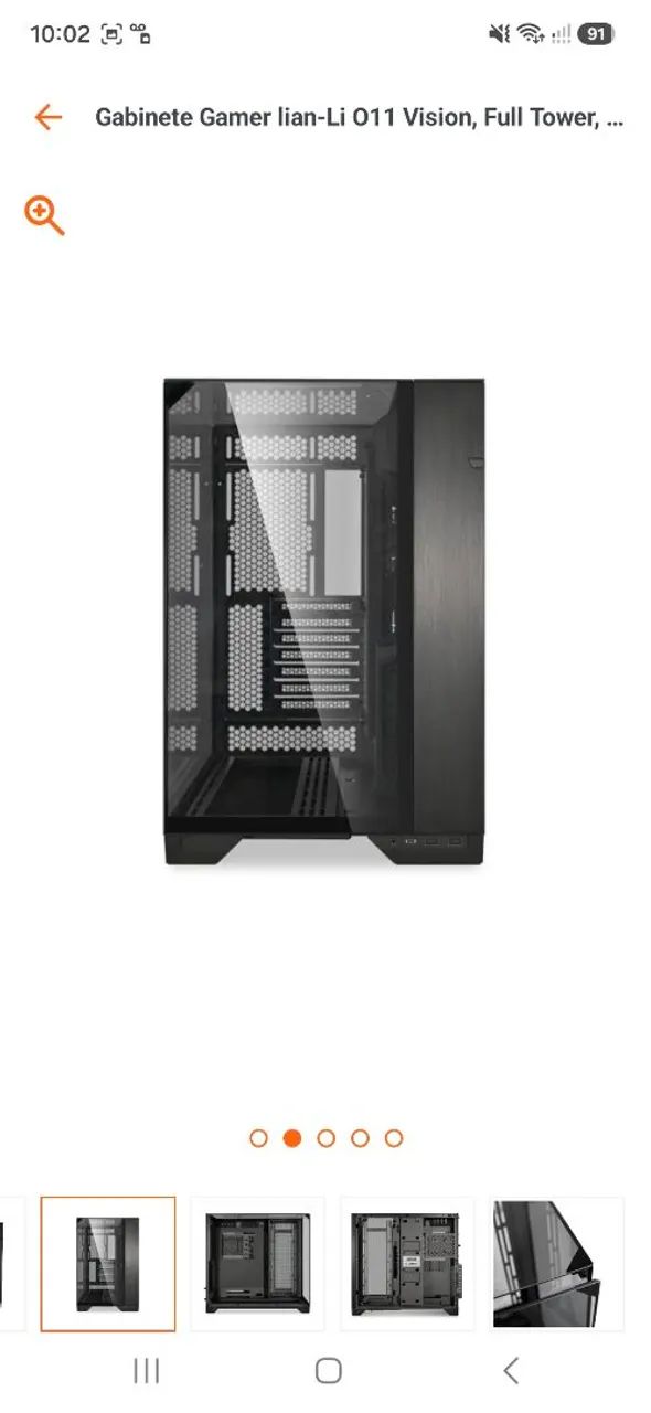 Gabinete Lian Li Vision black  - Foto 2