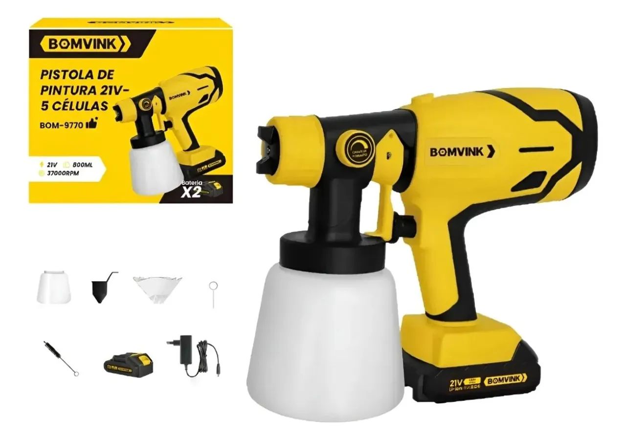 21V 5-Cell Paint Spray Gun