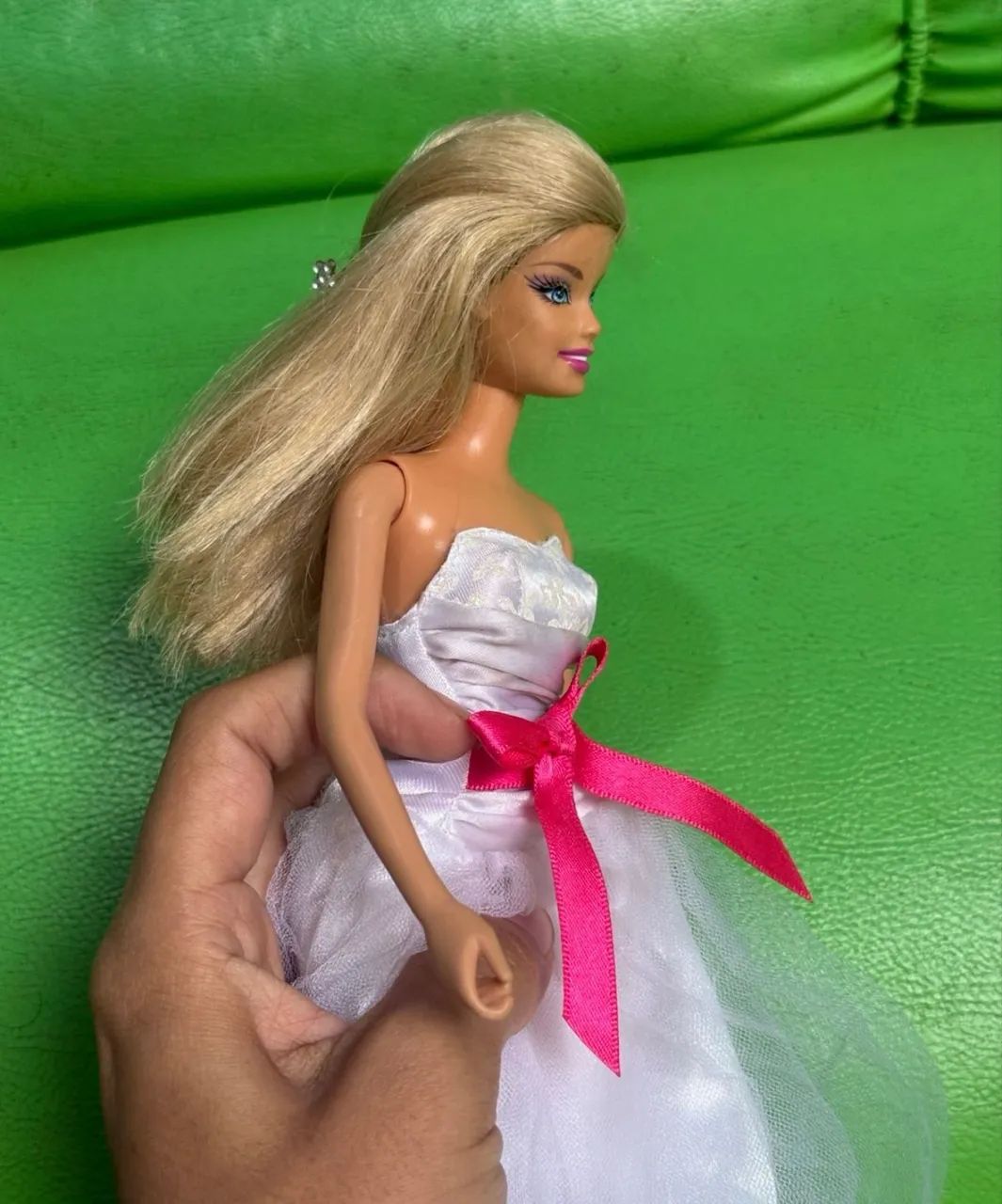 boneca barbie noiva loira - Foto 3