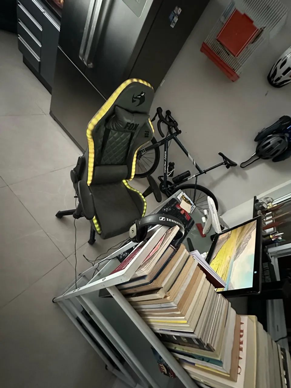 Cadeira gamer com led