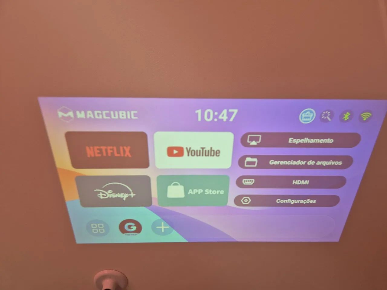 Projetor Magcubic L018 Hd 8k Android 14 Wifi6 Led 650ansi - Foto 6