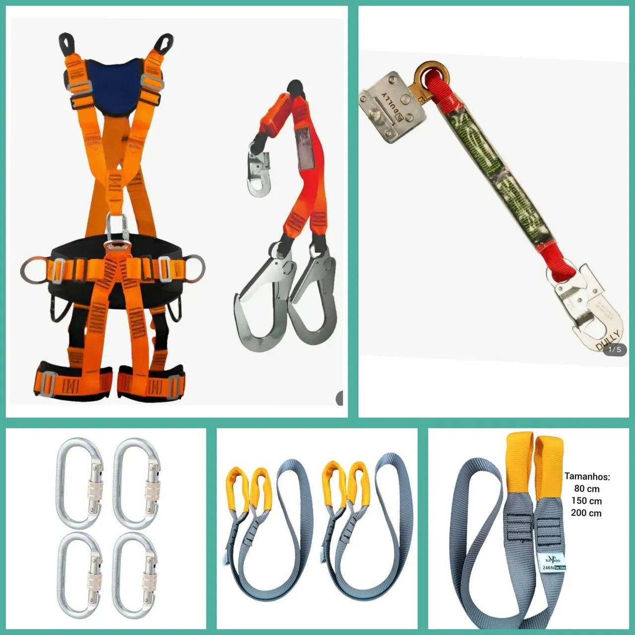 Kit Cinto de Segurança + Elementos de ligação NR 35