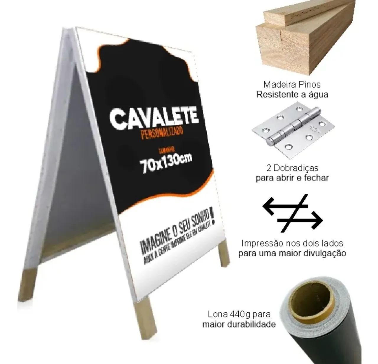 CAVALETE PARA DIVULGAÇÃO  - Foto 5