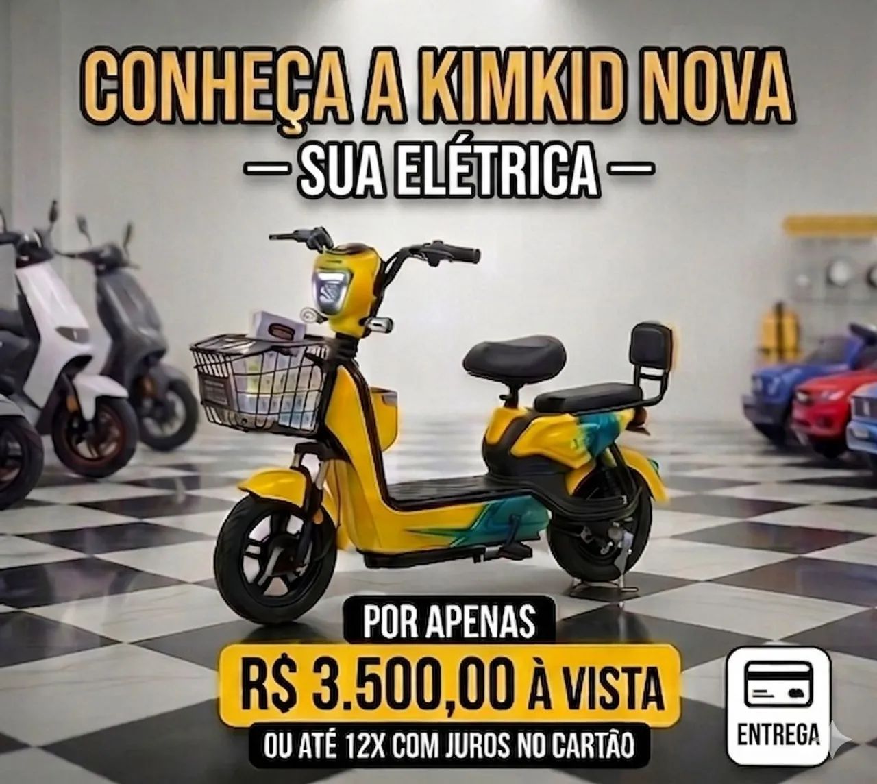 Bicicleta elétrica 3.500,00