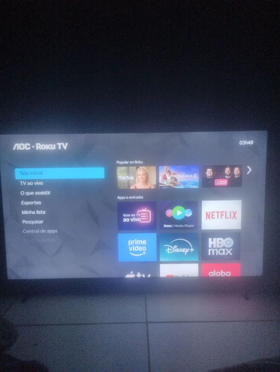 Vendo tv AOC Roku 43"