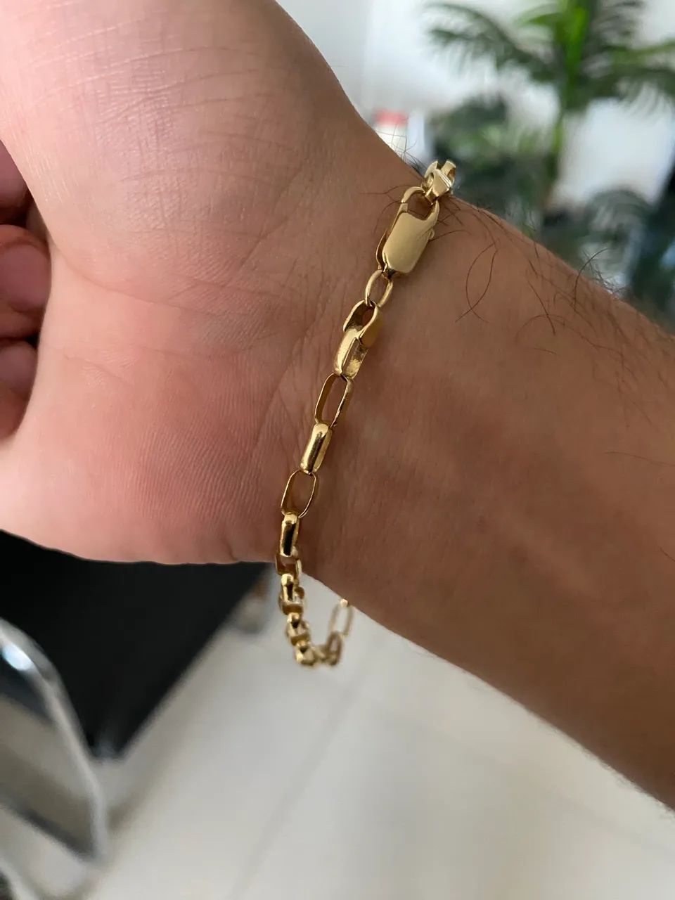 Pulseira maciça no ouro 18k 8.85 g - Foto 3