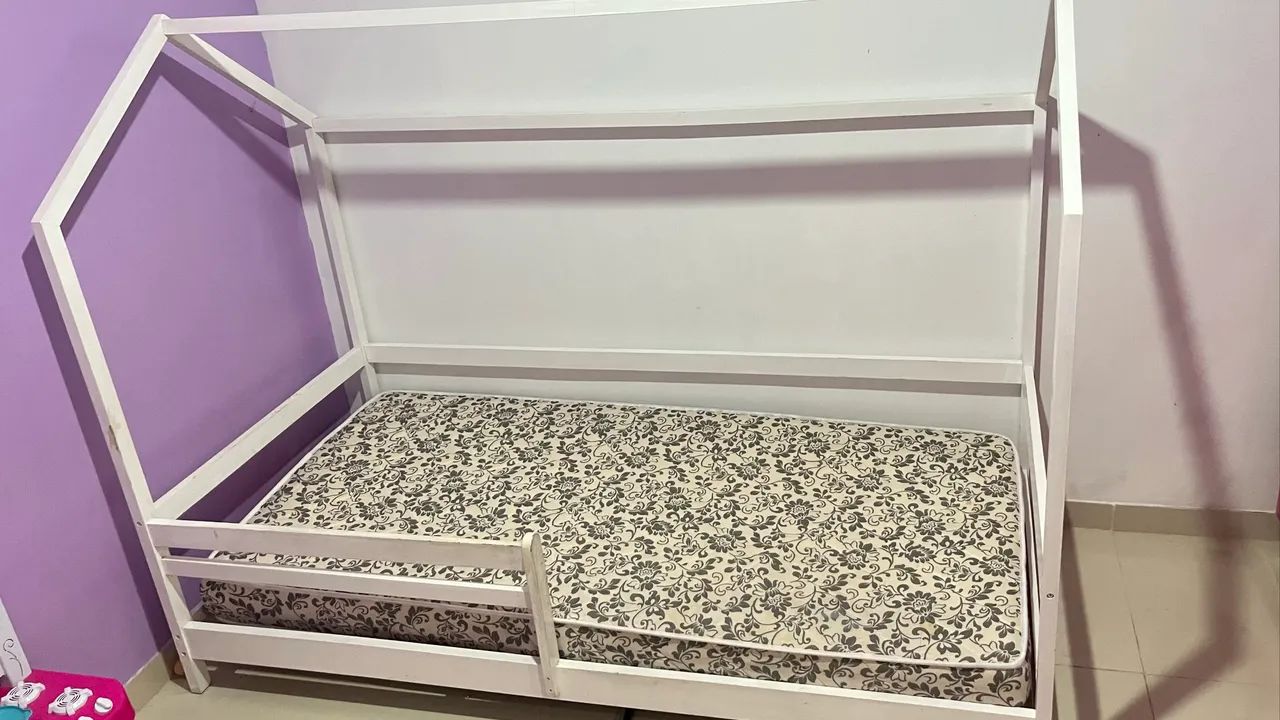 Cama infantil com colchão à venda  - Foto 3