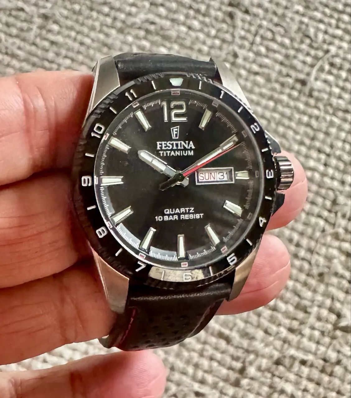 Relógio Festina Titanium Quartz Suíço novo
