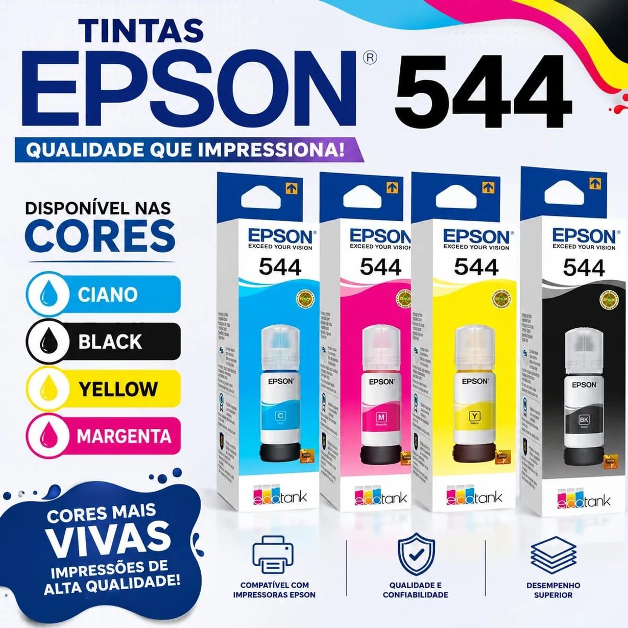 REFIL TINTA EPSON 544
