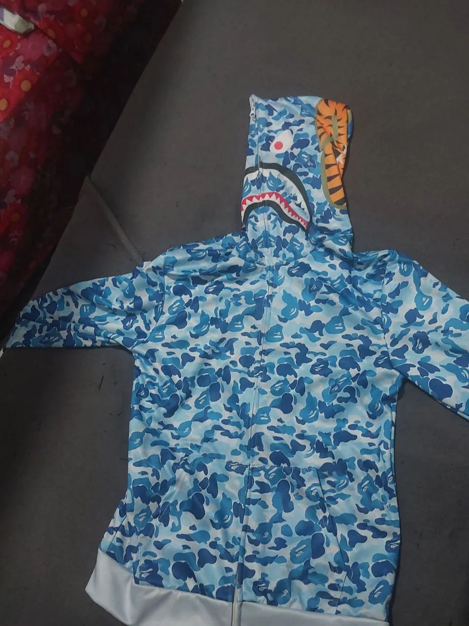 Casaco bape shark blue