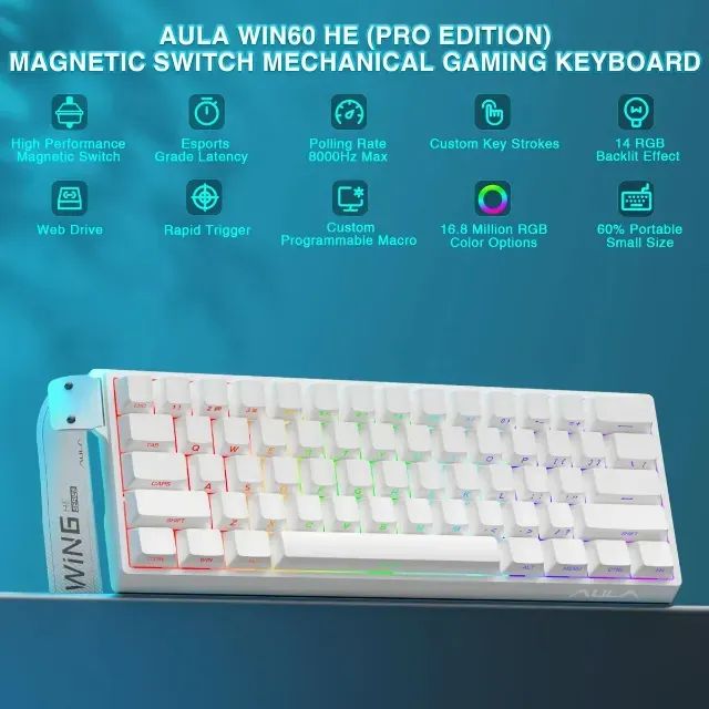 Kit teclado magnetico e mouse 8k - Foto 2