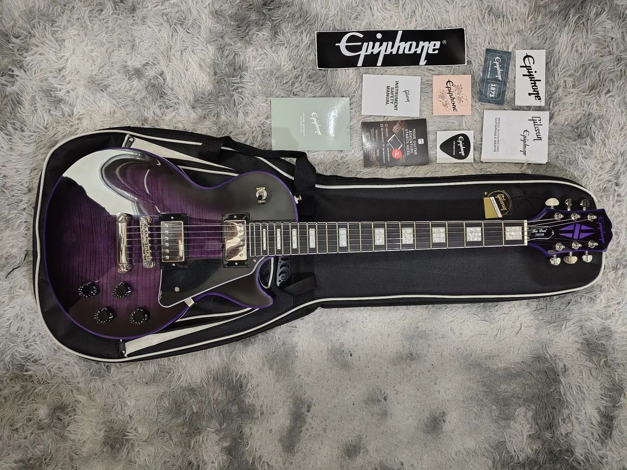 Guitarra Epiphone LP Custom Widow  - Foto 2