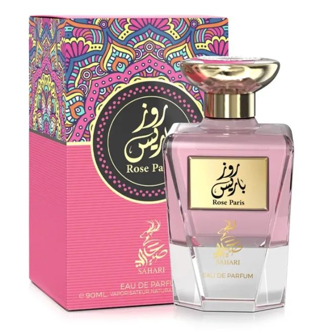 Perfume Árabe Sahari Rose Paris 90ML Eau de Parfum - Foto 2