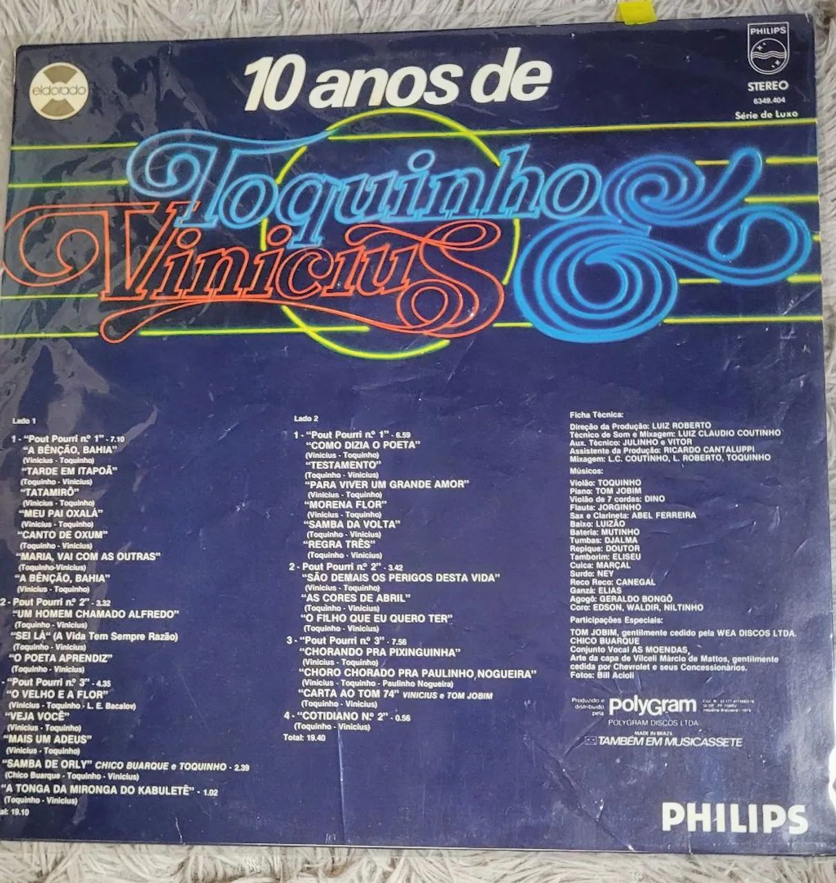 Lp 10 anos Vinicius e Toquinho,  ótimo estado  - Foto 2