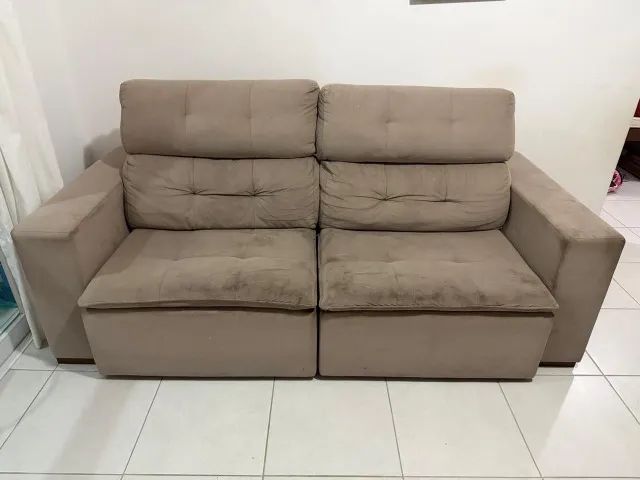Sofá retrátil e reclinável Lar Shopping