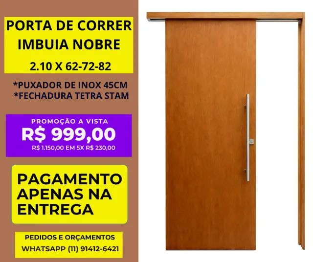 Porta modelo de correr madei 741